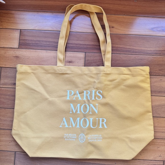 Sezane Handbags - Sezane Yellow Tote Bag